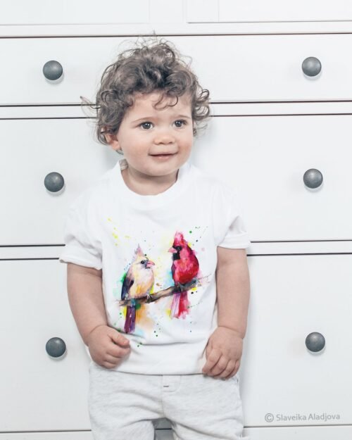 Cardinal Birds art T-shirt