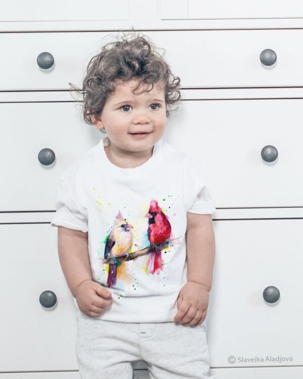 Cardinal Birds art T-shirt