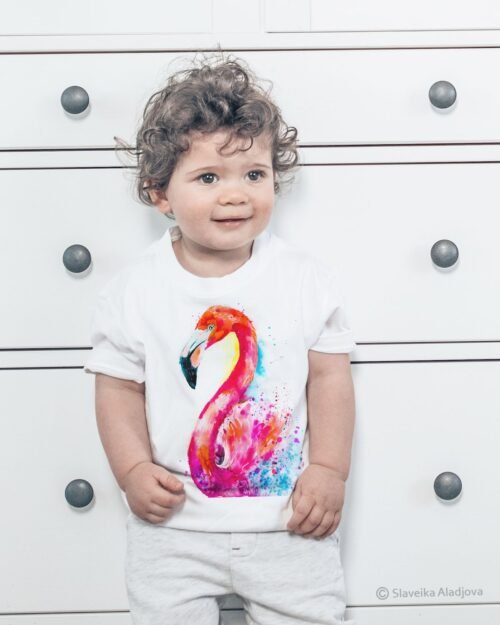Flamingo art T-shirt