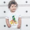 Green-crowned plover-crest hummingbird art T-shirt