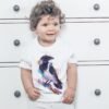 Hooded crow art T-shirt