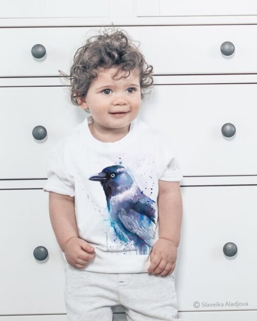 Jackdaw art T-shirt