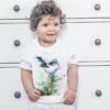 Long-tailed tit art T-shirt