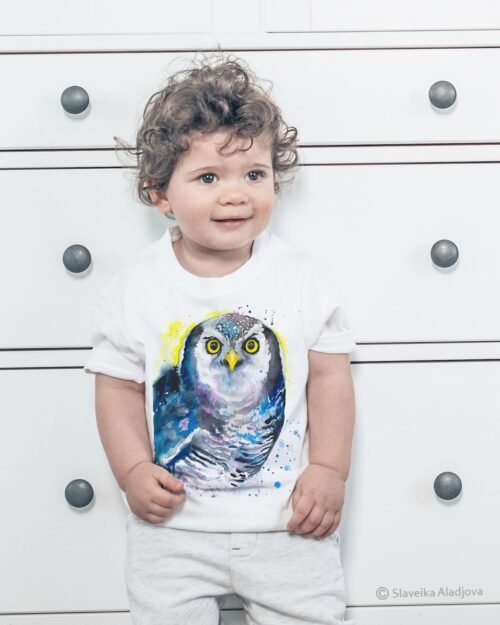 Northern hawk-owl art T-shirt
