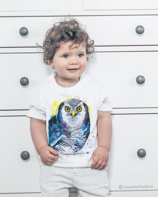 Northern hawk-owl art T-shirt