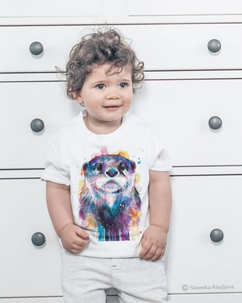 Otter art T-shirt