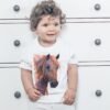 Brown Arabian horse art T-shirt