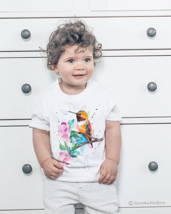 Rufous hummingbird art T-shirt