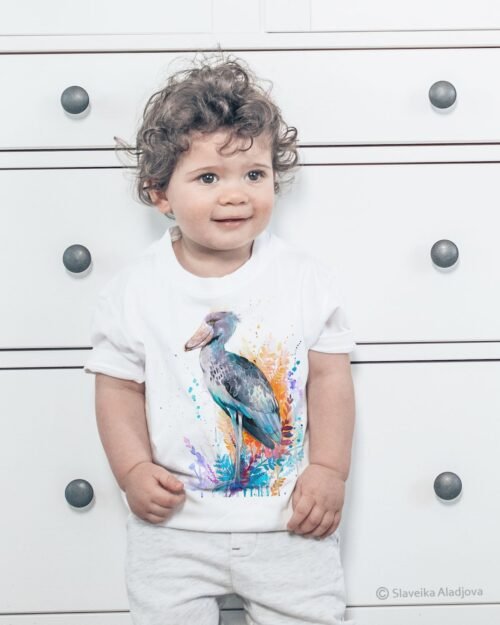 Shoebill art T-shirt