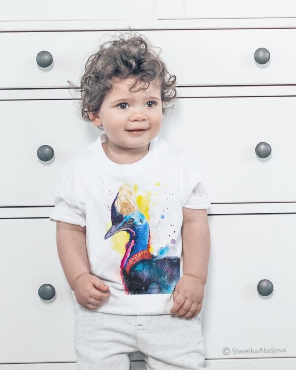 Cassowary bird art T-shirt