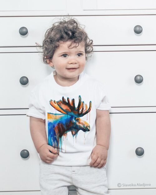 Moose art T-shirt