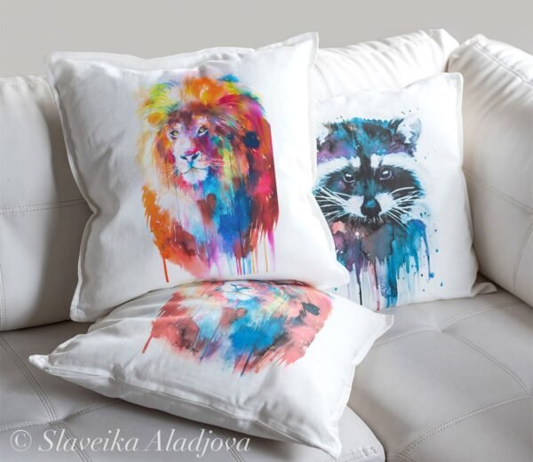 Lion art Pillow case