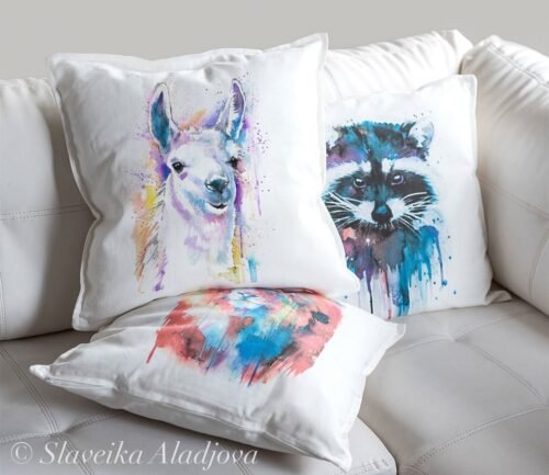Llama art Pillow case