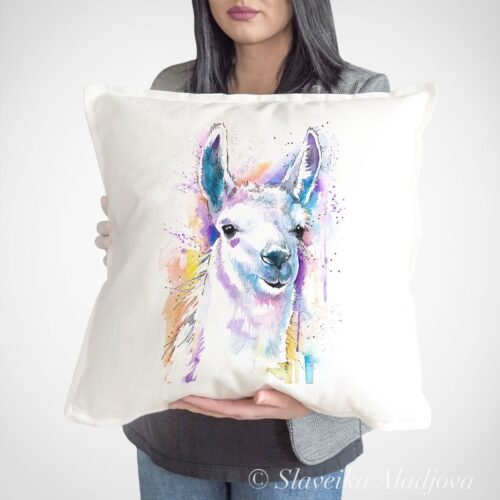 Llama art Pillow case