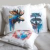 Moose art Pillow case