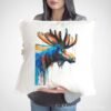 Moose art Pillow case