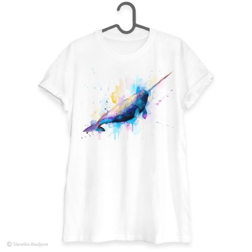 Narwhal art T-shirt