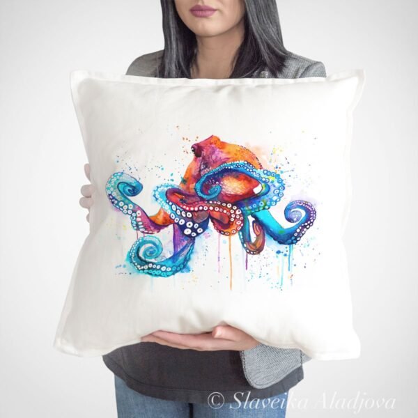 Octopus art Pillow case Octopus art Pillow case