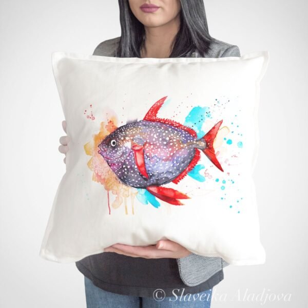 Opah Moonfish Sunfish art Pillow case