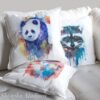 Panda bear art Pillow case
