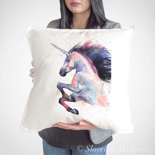 Pink Unicorn art Pillow case2 Pink Unicorn art Pillow case