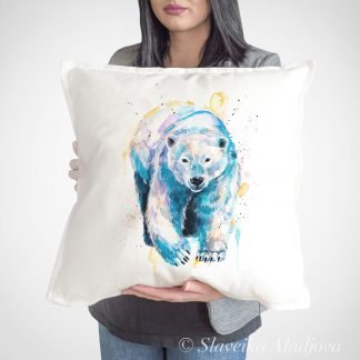 Polar bear art Pillow case