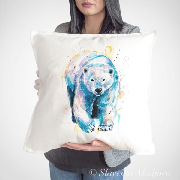 Polar bear art Pillow case2 Polar bear art Pillow case