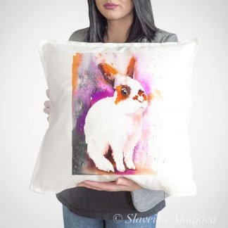 Rabbit art Pillow case