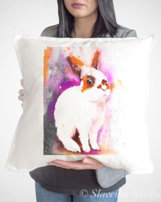 Rabbit art Pillow case