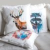 Red deer Stag art Pillow case