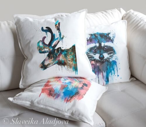 Reindeer art Pillow case