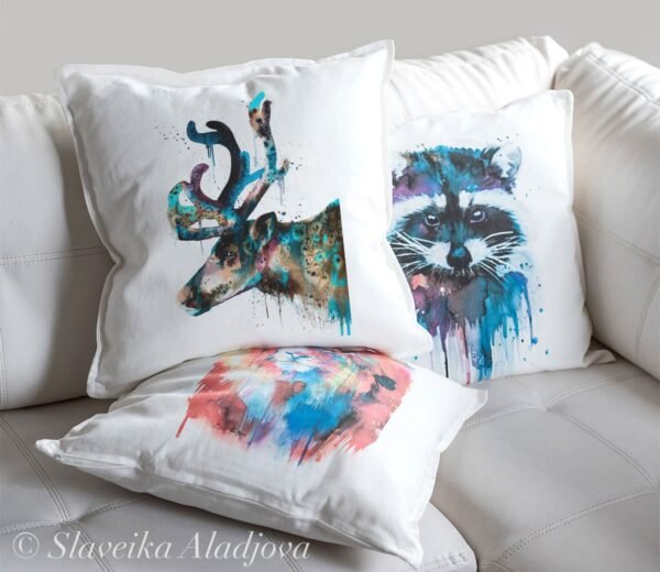Reindeer art Pillow case