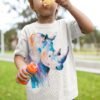 Rhino Blue art T-shirt