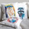River Otter art Pillow case