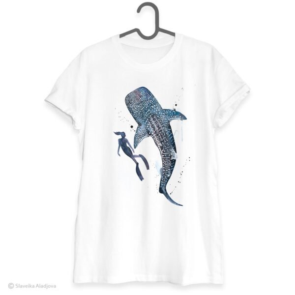 Scuba Diving with Whale Shark art T-shirt