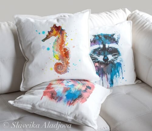 Seahorse pillow case