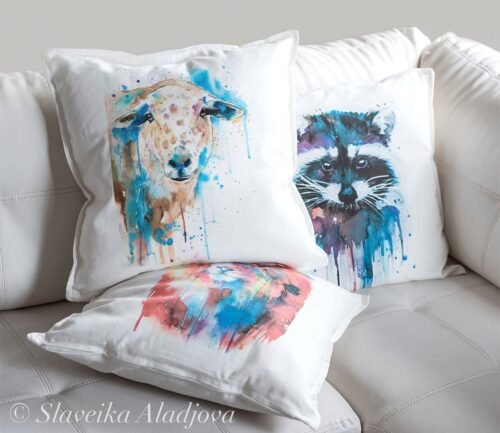 Sheep art Pillow case