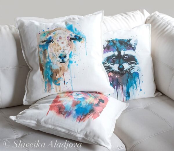 Sheep art Pillow case