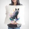 Silver fox art Pillow case