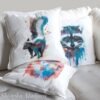 Skunk art Pillow case