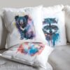 Sloth bear art Pillow case