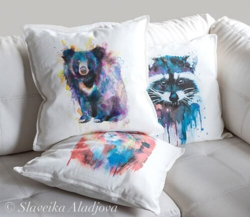 Sloth bear art Pillow case