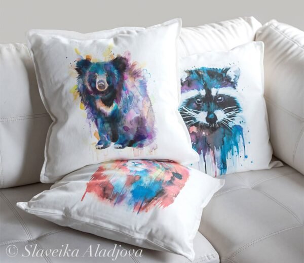 Sloth bear art Pillow case
