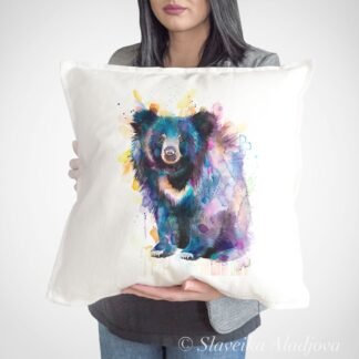 Sloth bear art Pillow case