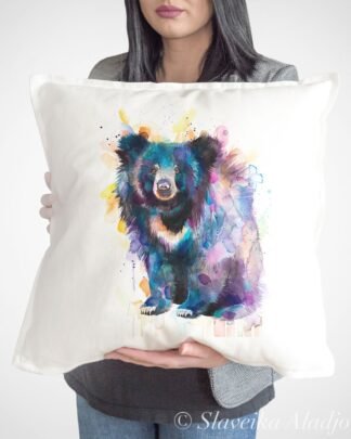 Sloth bear art Pillow case
