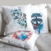 Snow leopard art Pillow case