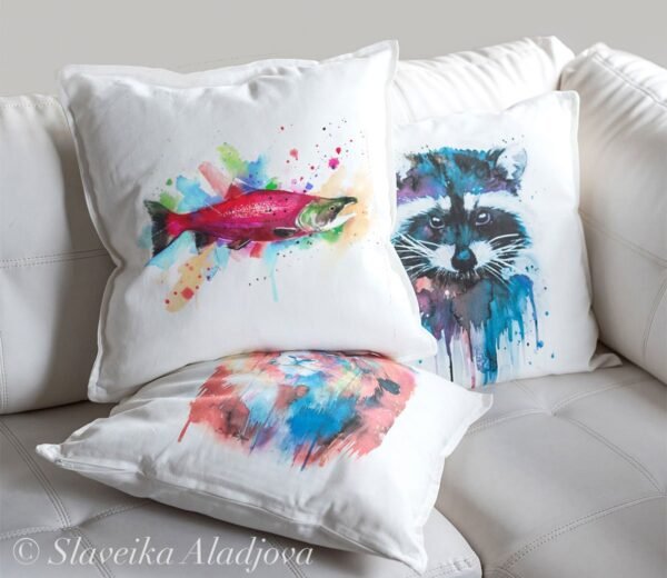 Sockeye salmon art Pillow case Sockeye salmon art Pillow case