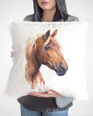 Suffolk Punch horse art Pillow case