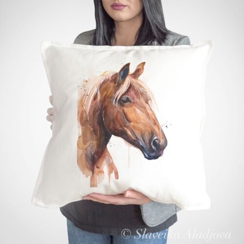 Suffolk Punch horse art Pillow case