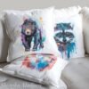 Sun bear, Honey bear art Pillow case